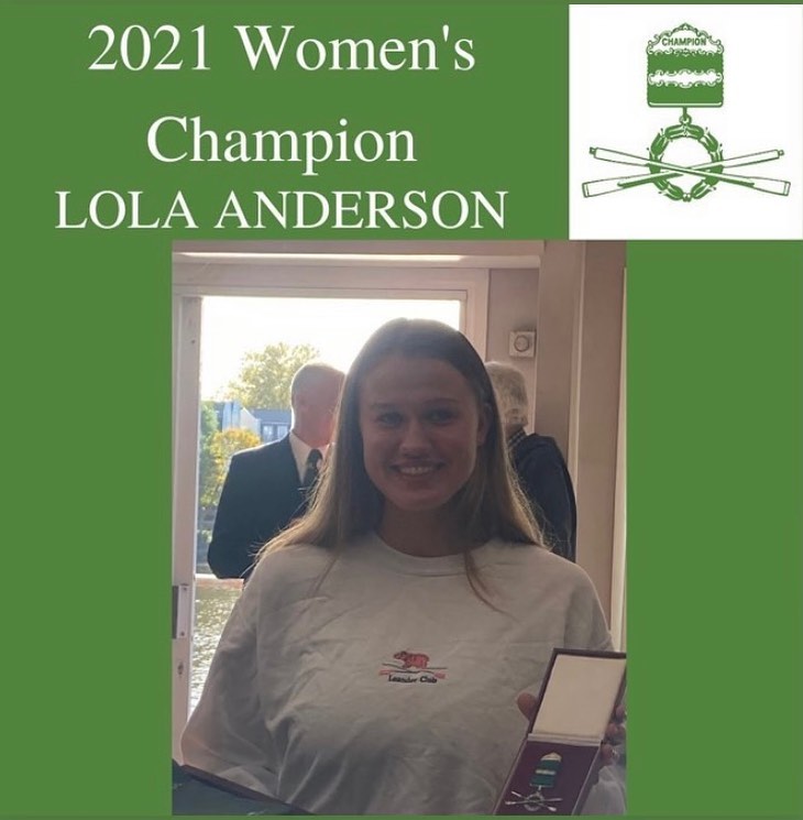 Lola Anderson wins Wingfield Sculls Lola Anderson wins Wingfield Sculls